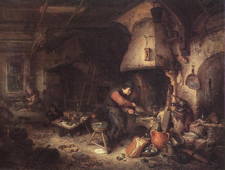 Adriaen van ostade Alchemist France oil painting art